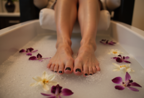 Clean and sterile pedicure station